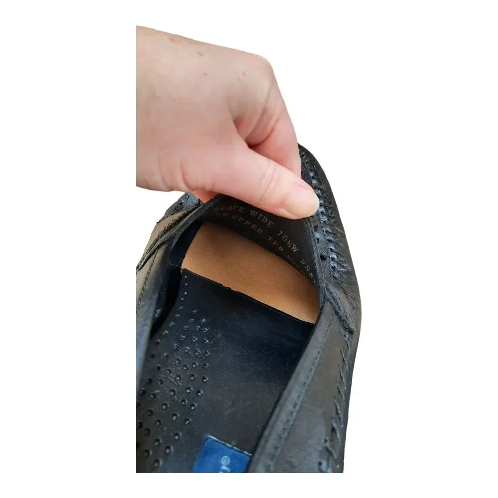 Giorgio Brutini Black Loafers with Tassels